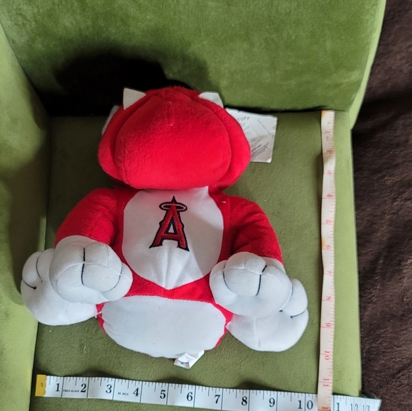 Anaheim Angels RED BULLDOG BASEBALL MLB PLAYER 10"X10" Plush STUFFED ANIMAL NWT - Picture 8 of 8
